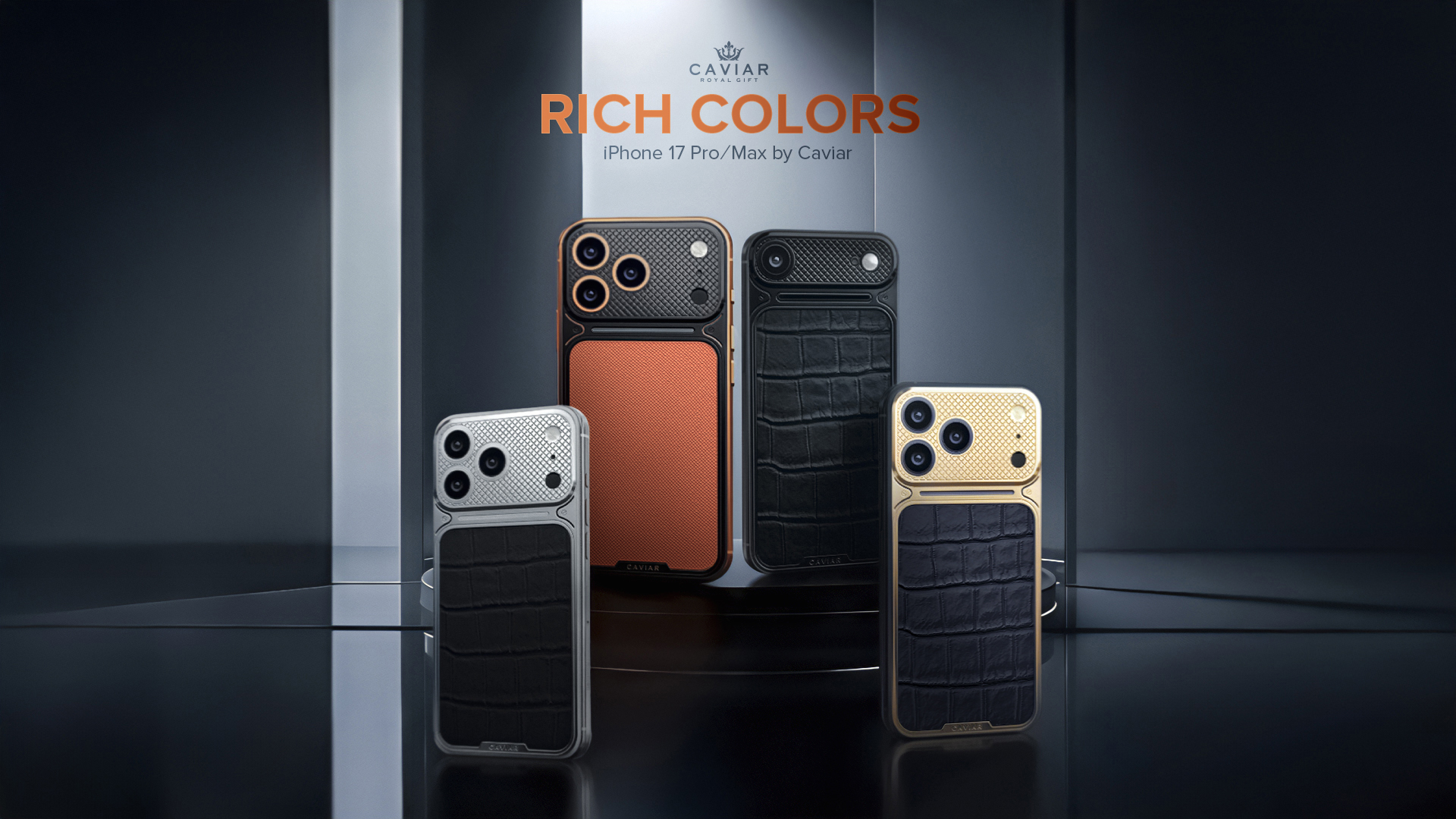 Коллекция Rich Colors: Caviar переосмыслил цвета iPhone 17 Pro и iPhone Air.
